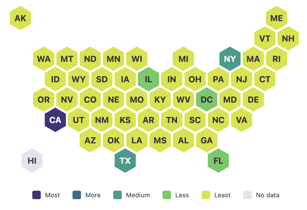 Honeycomb map